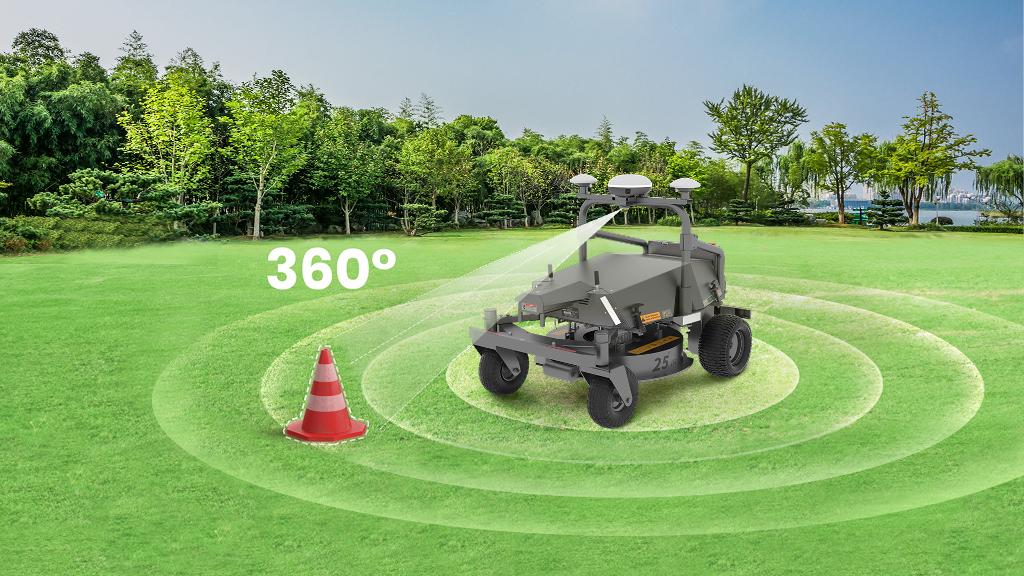 FJD RM21 Autonomous Grass Mower - Commercial Robot Lawn Mower - Image 4