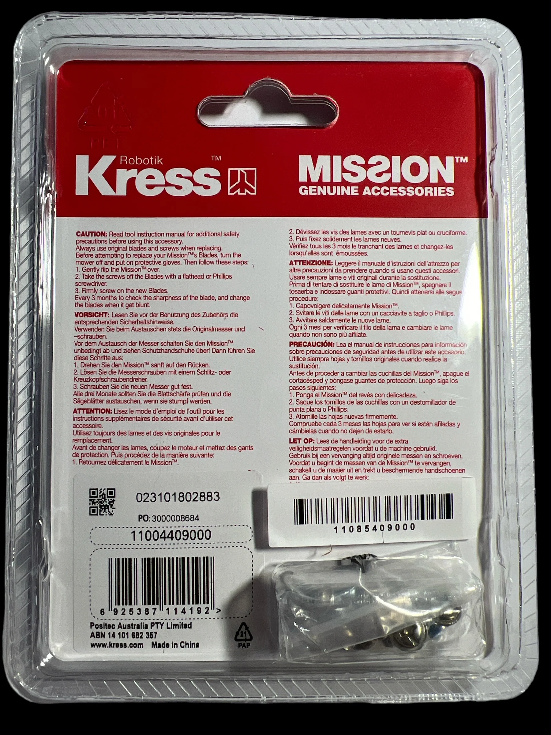 Kress KA001 Robot Mower Blades - Image 3