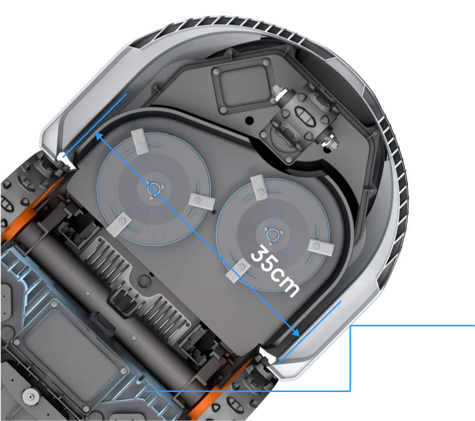 MoeBot Acre Eater Pro - RTK All Wheel Drive Robotic Mower - 6000m2 - Image 5
