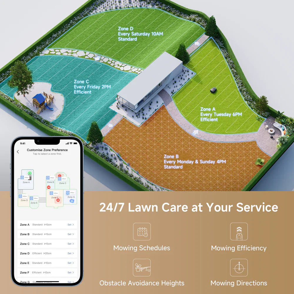 Mova 1000 Robot Lawn Mower - Lidar vision mower - Image 6